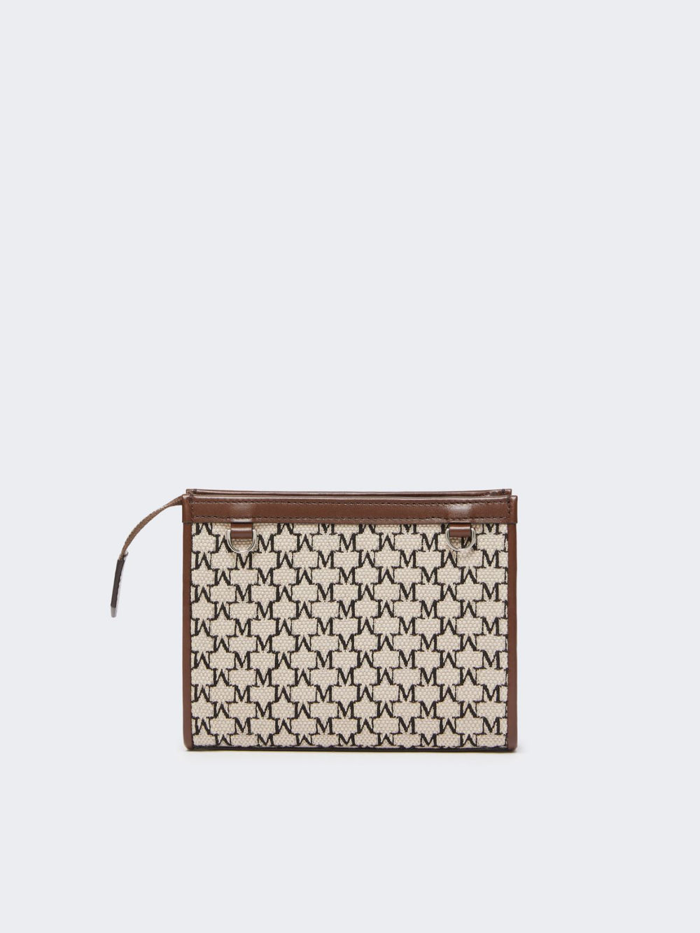 Cotton jacquard extra small pouch - Black