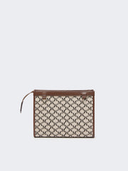 Cotton jacquard extra small pouch - Black