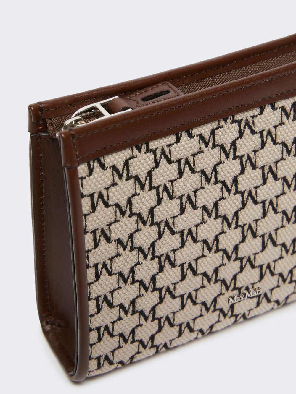 Cotton jacquard extra small pouch - Black