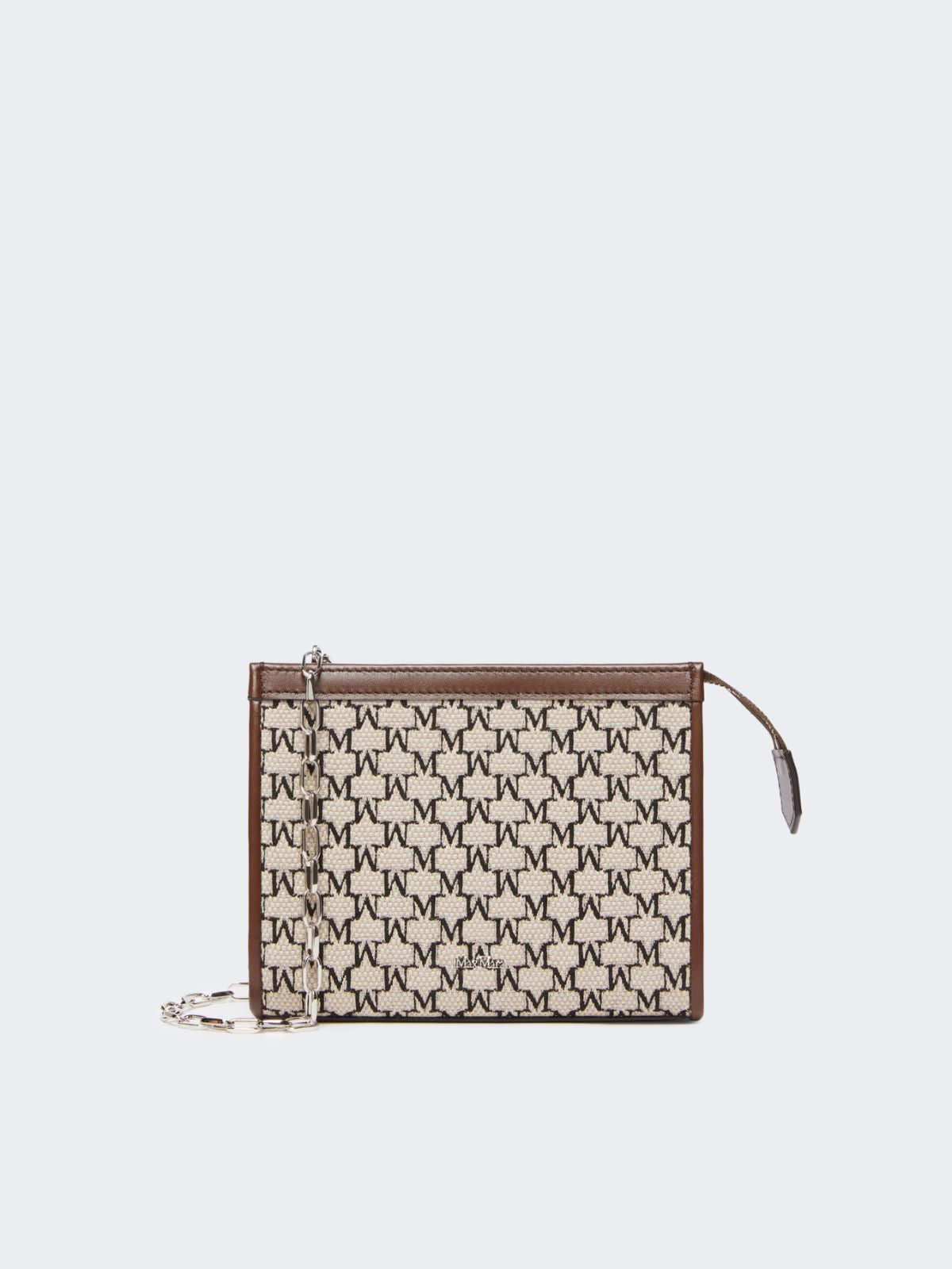 Cotton jacquard extra small pouch - Black