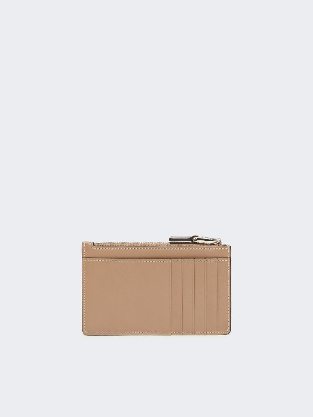 Leather card holder - Mud