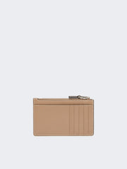 Leather card holder - Mud