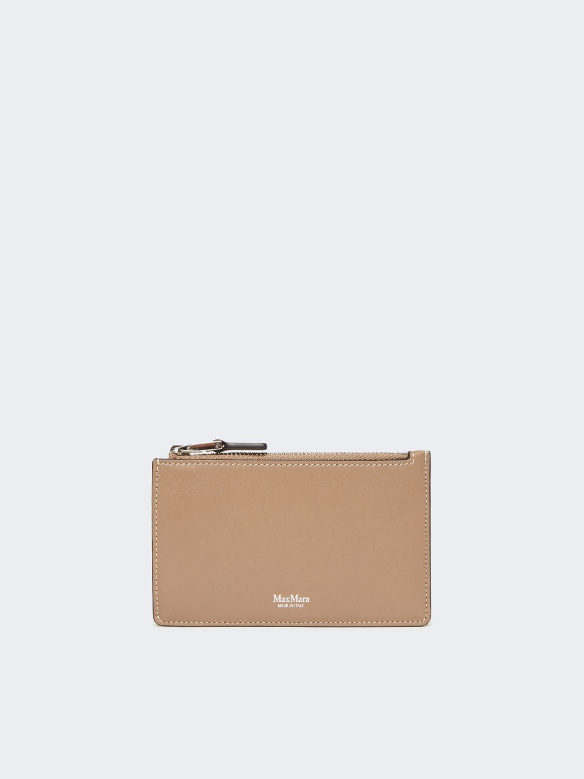 Leather card holder - Mud