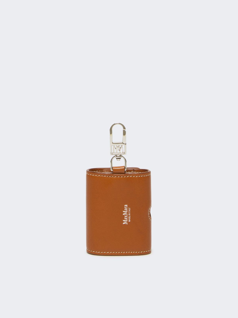 Leather earphone pouch - Rust