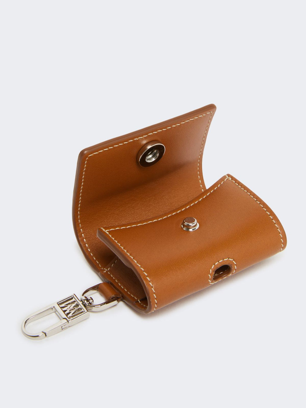 Leather earphone pouch - Rust