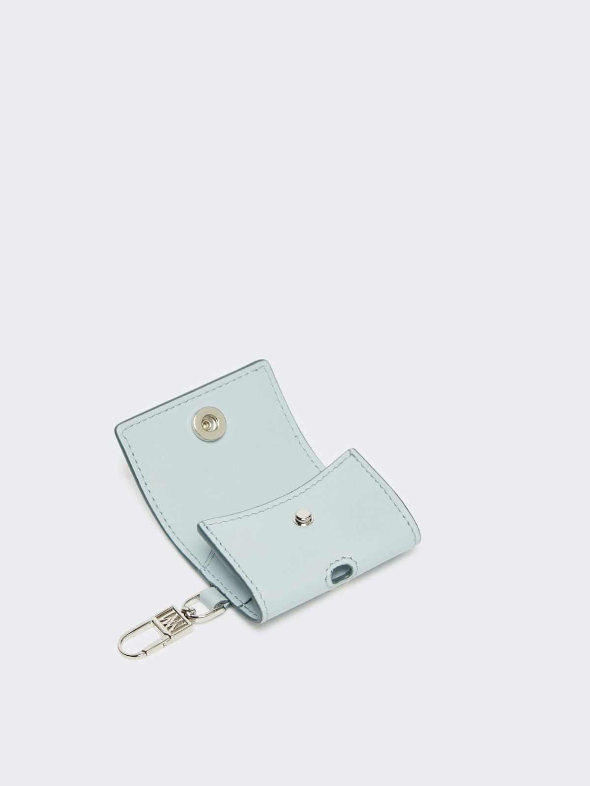 Leather earphone pouch - Sky blue
