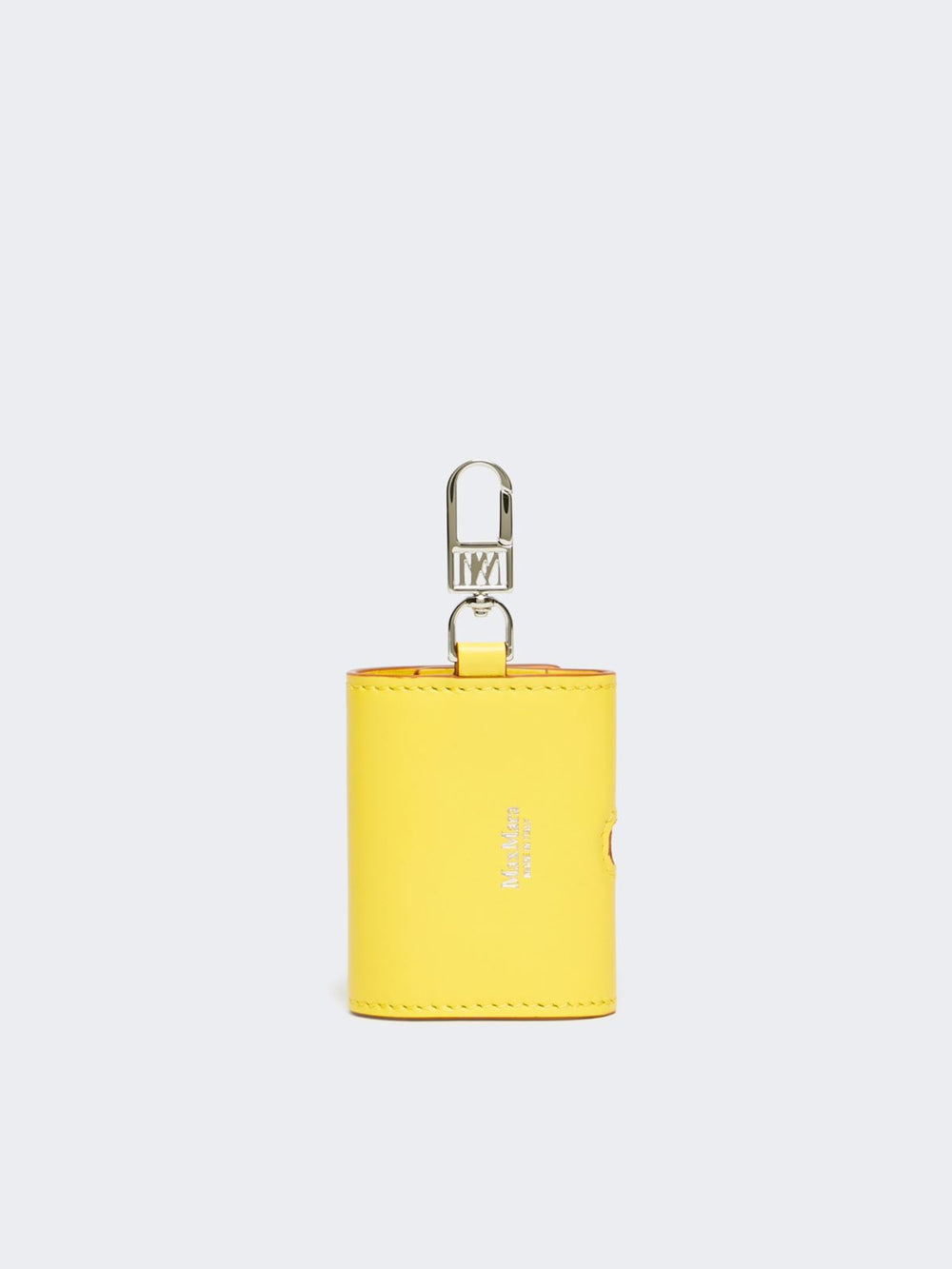 Leather earphone pouch - Yellow
