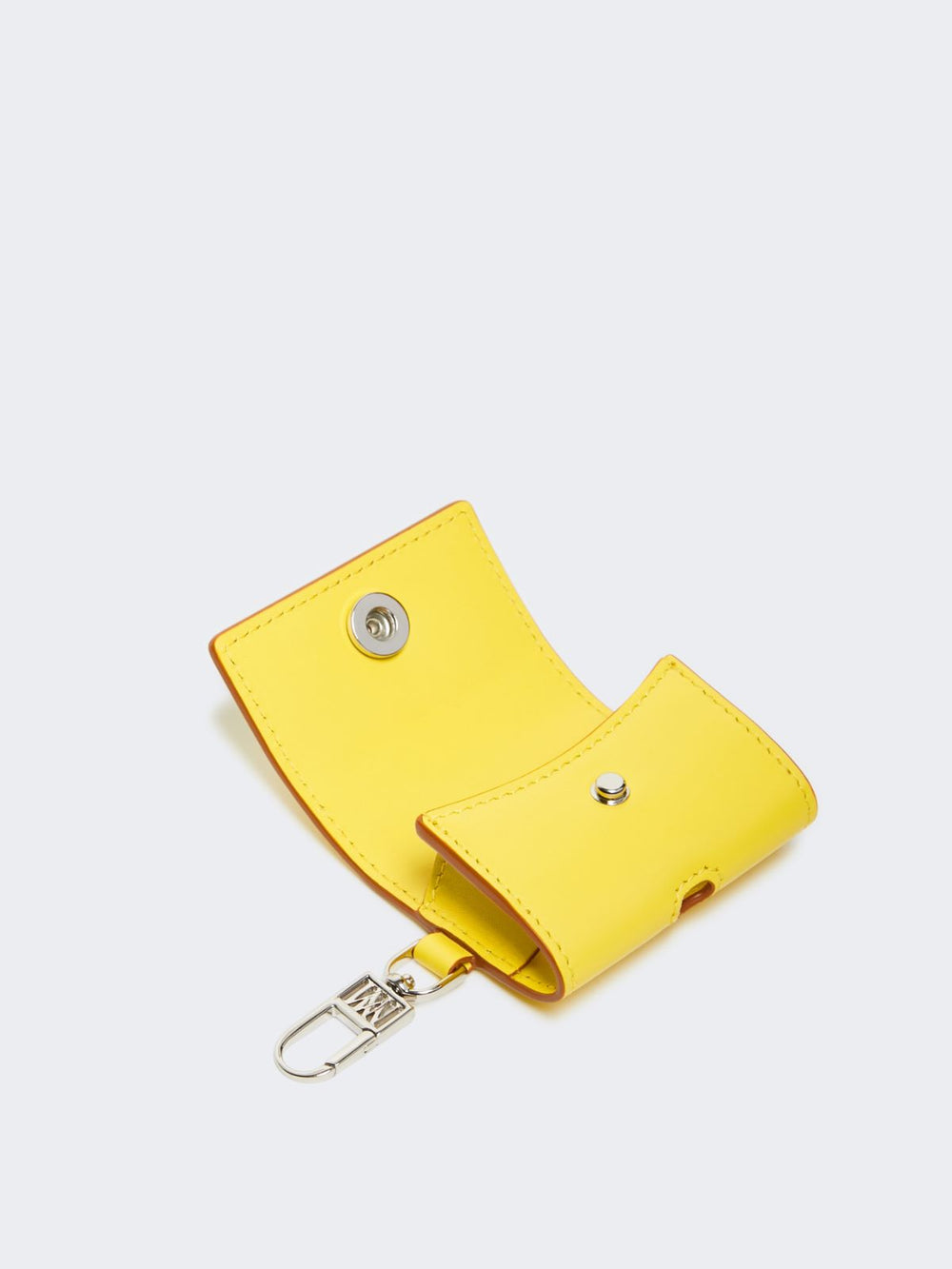 Leather earphone pouch - Yellow
