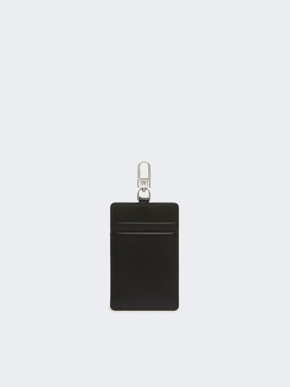 Leather badge holder - Black