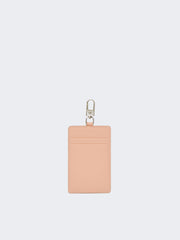 Leather badge holder - Pink
