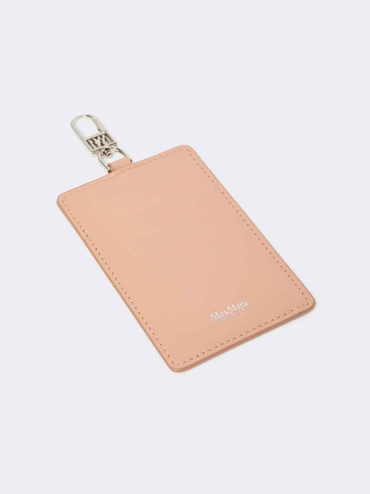 Leather badge holder - Pink