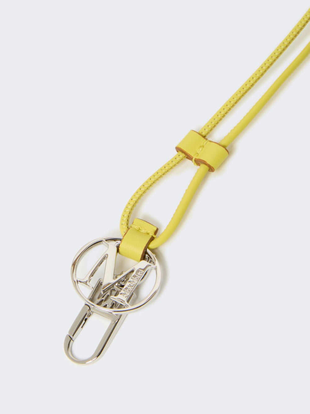 Leather Monogram strap with pendant detail - Yellow