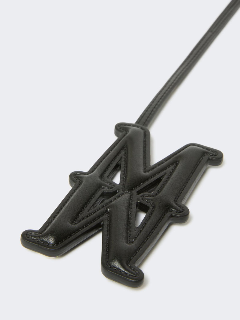 Leather Monogram charm - Black