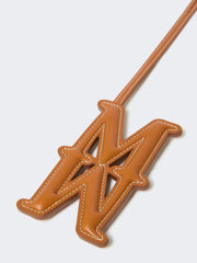 Leather Monogram charm - Rust