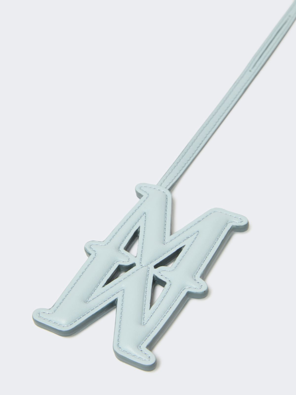 Leather Monogram charm - Sky blue