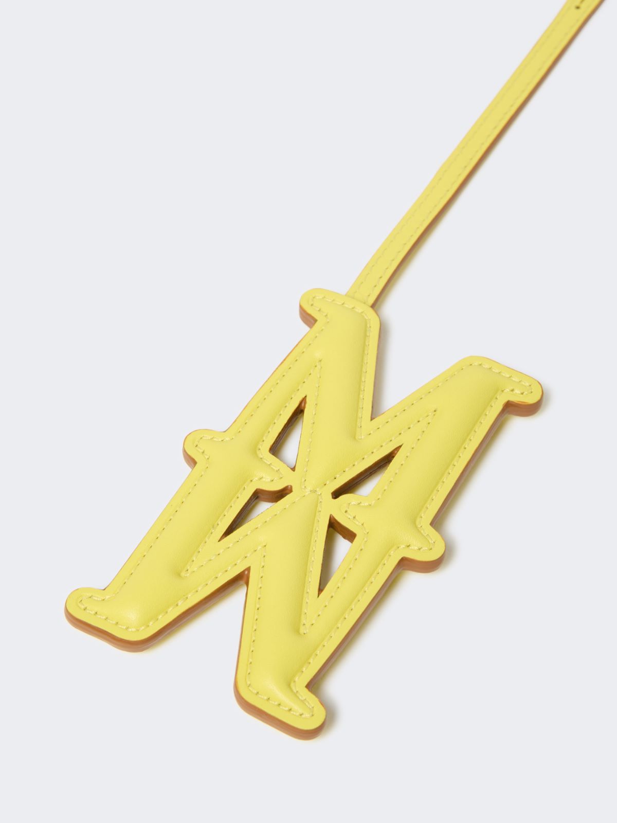 Leather Monogram charm - Yellow