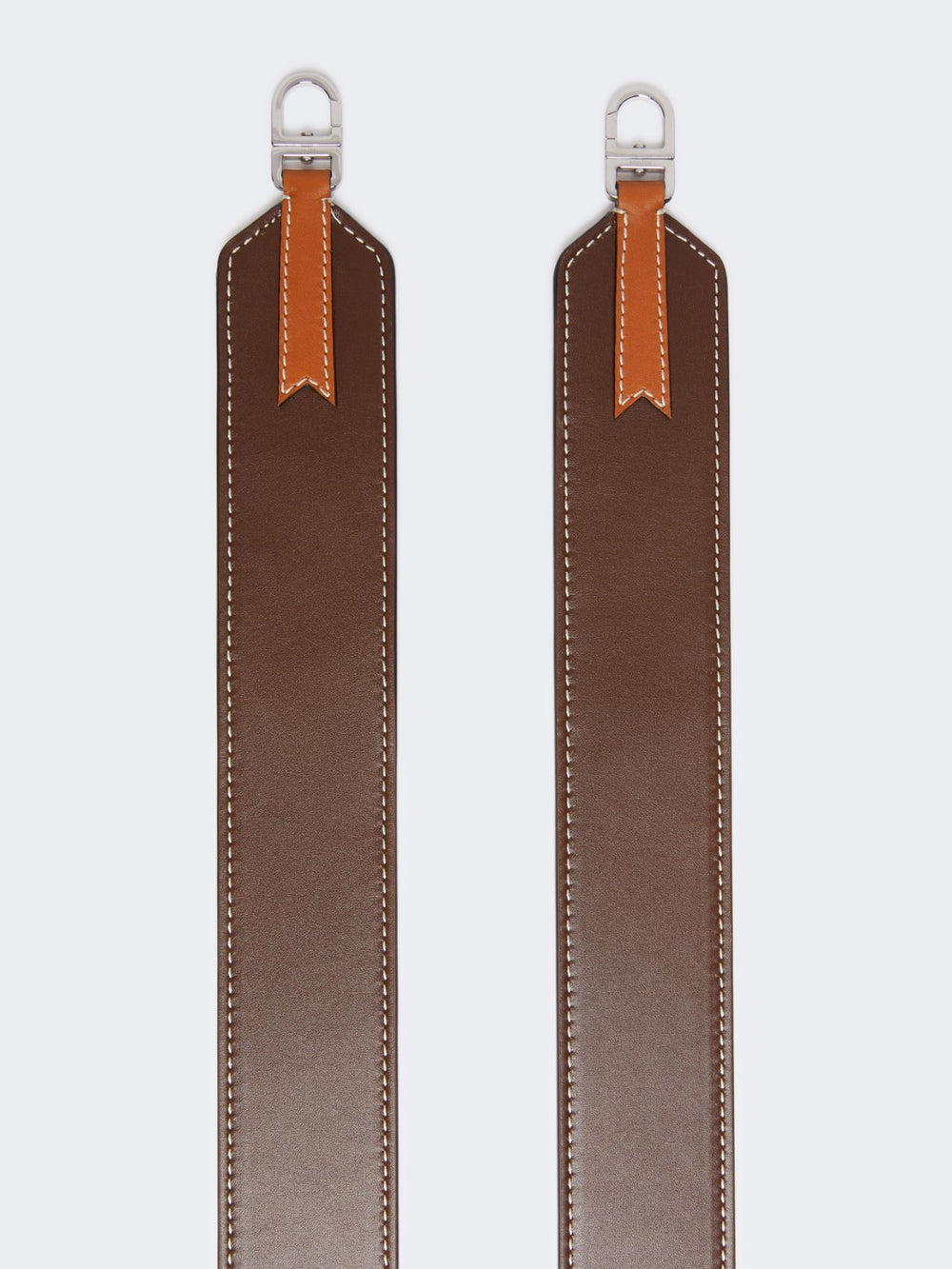 Leather shoulder strap - Cocoa