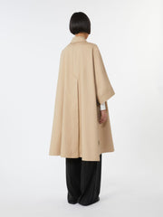 Long water-repellent cotton cloak - Sand