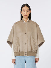 Lightweight cashmere cape - Beige