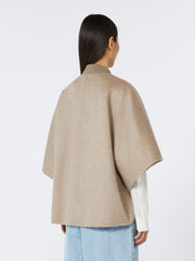 Lightweight cashmere cape - Beige