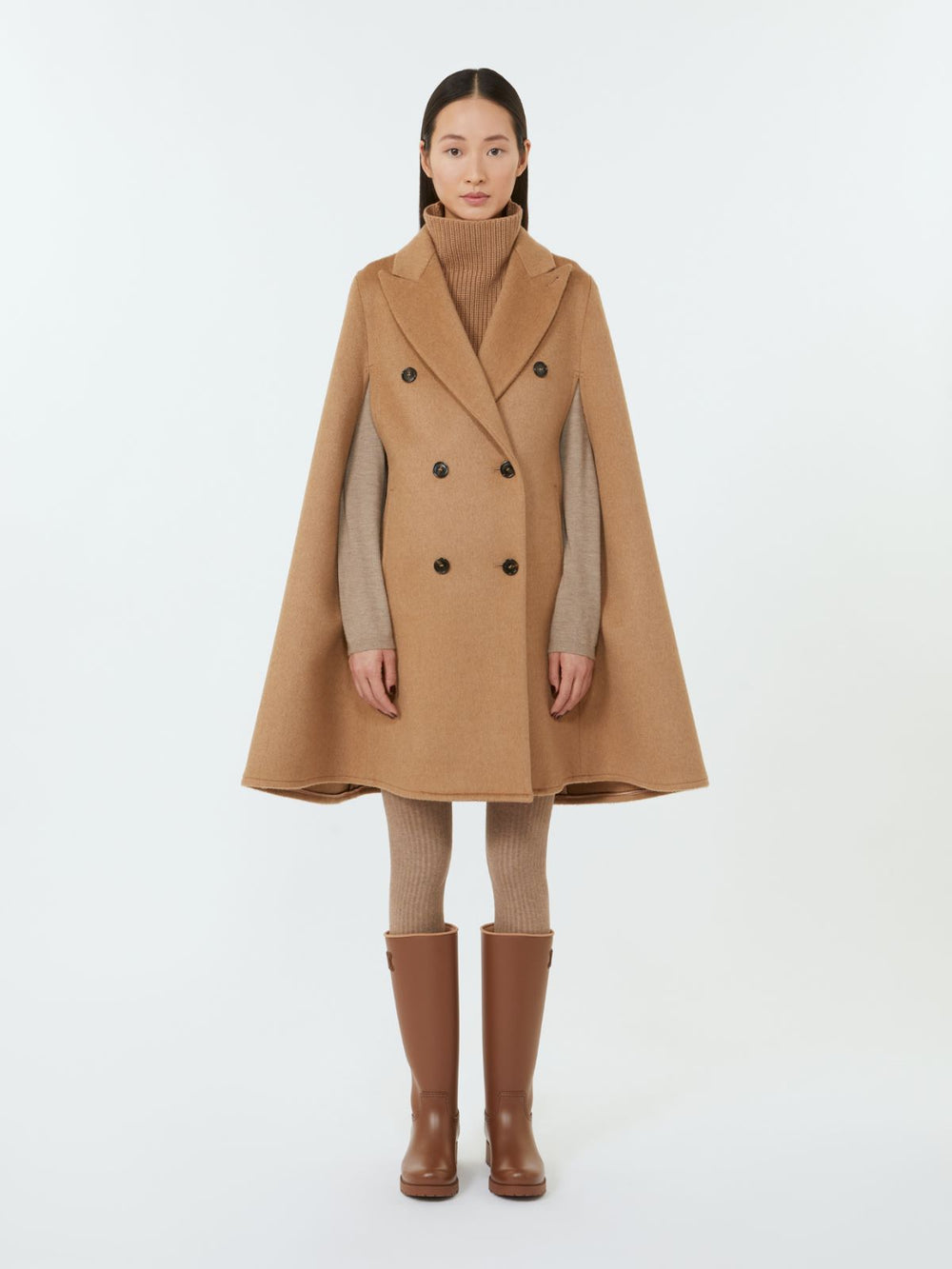 Camel drap cape - Camel