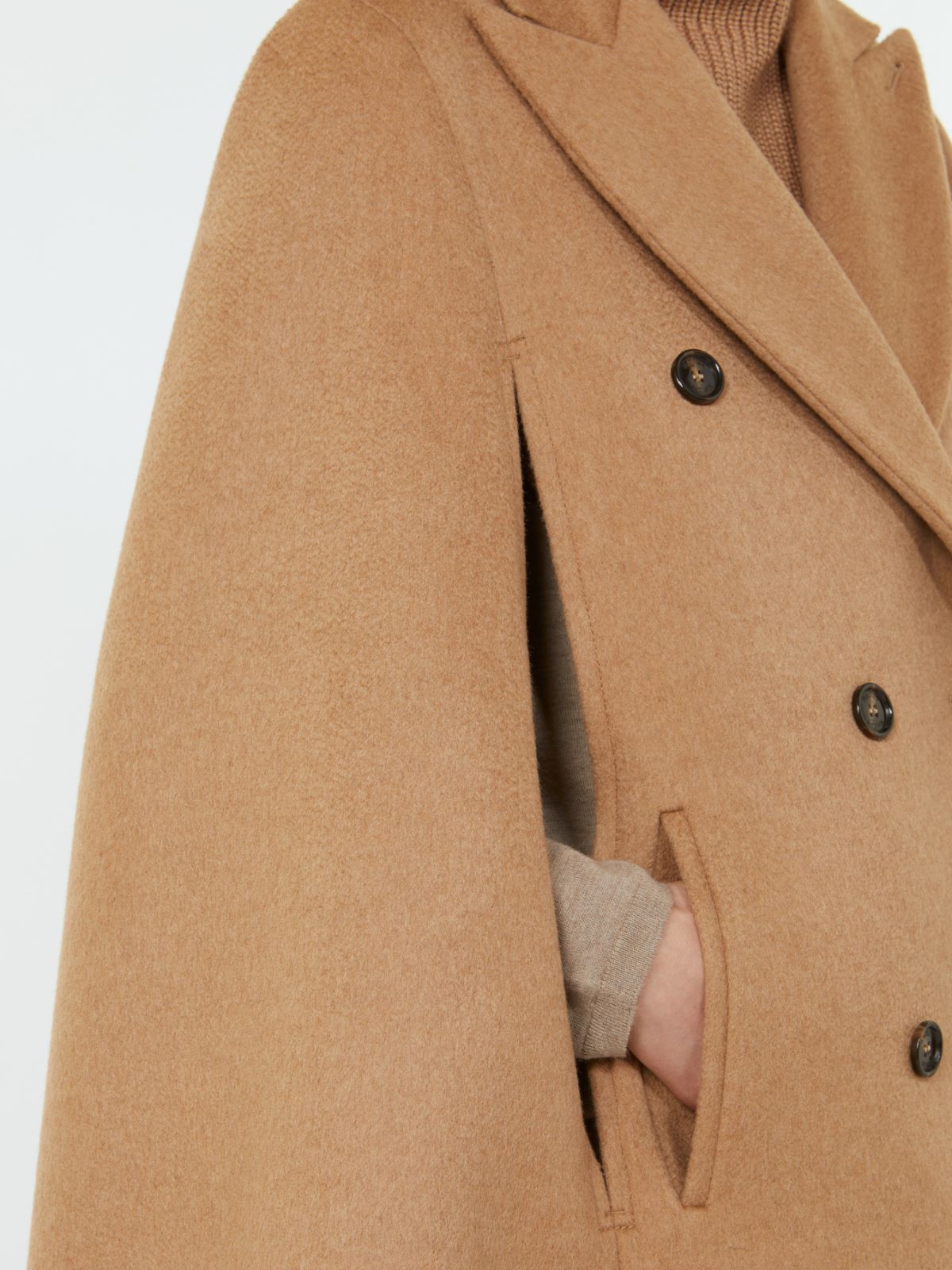 Camel drap cape - Camel