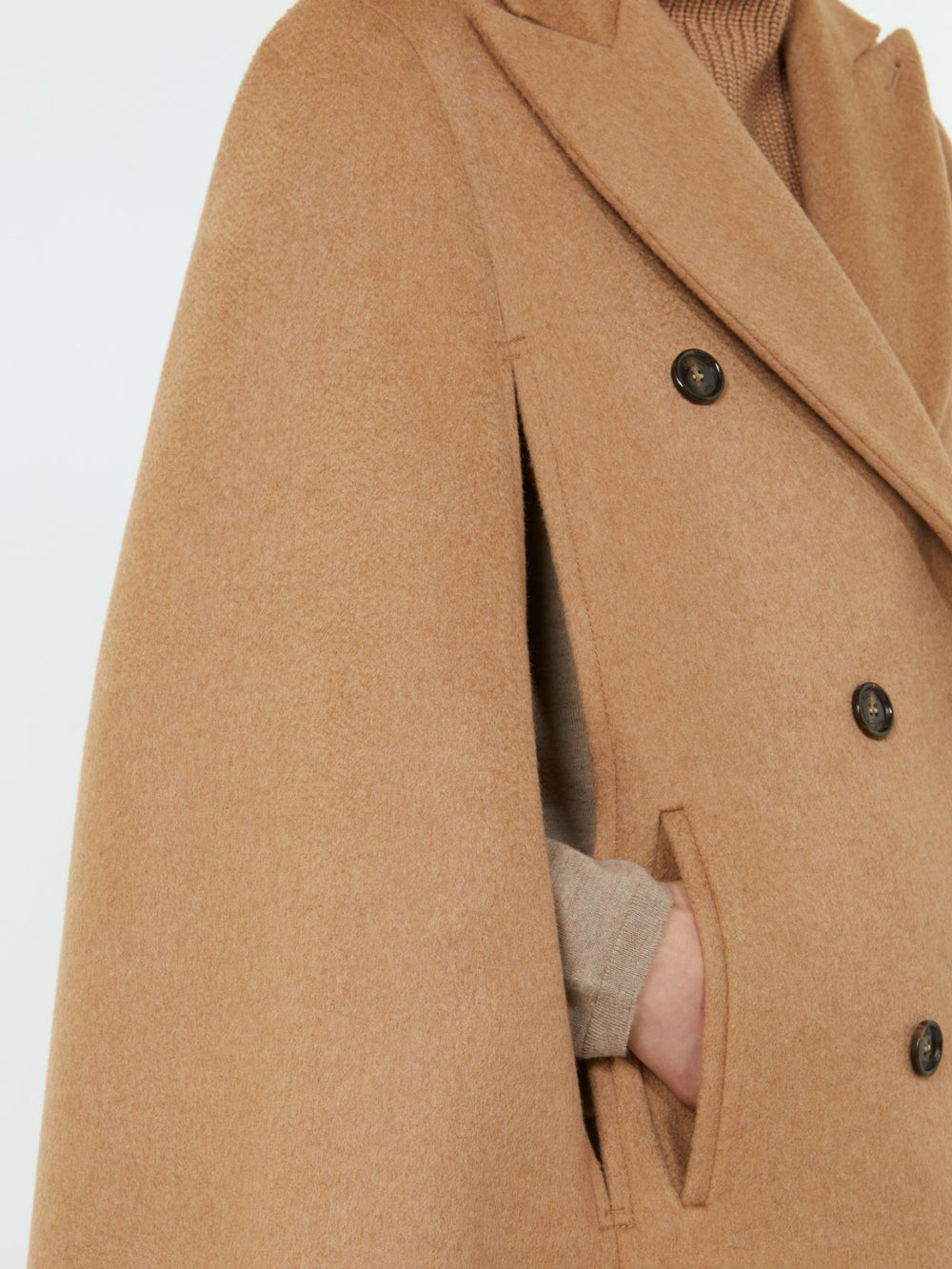 Camel drap cape - Camel