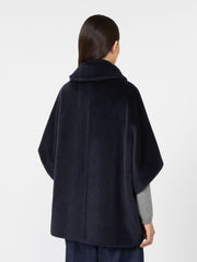 Alpaca cape - Ultramarine