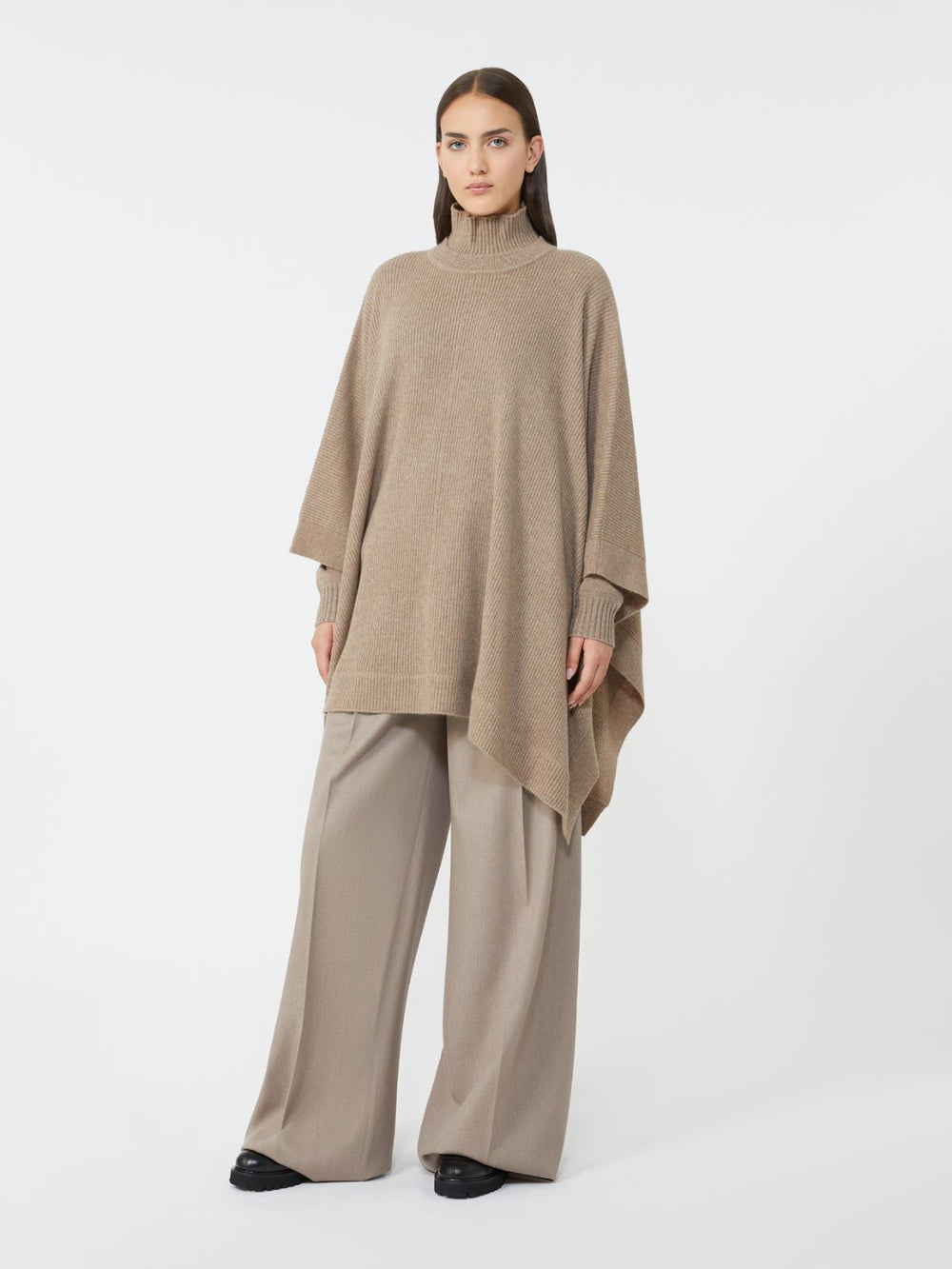 Cashmere cape - Beige