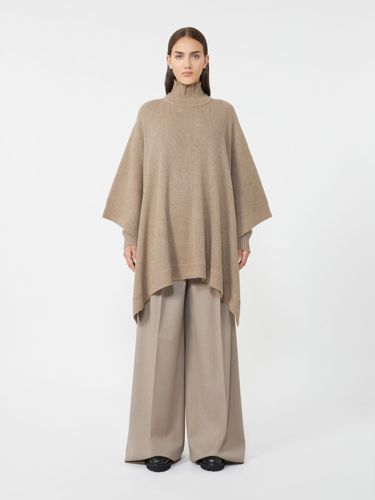 Cashmere cape - Beige