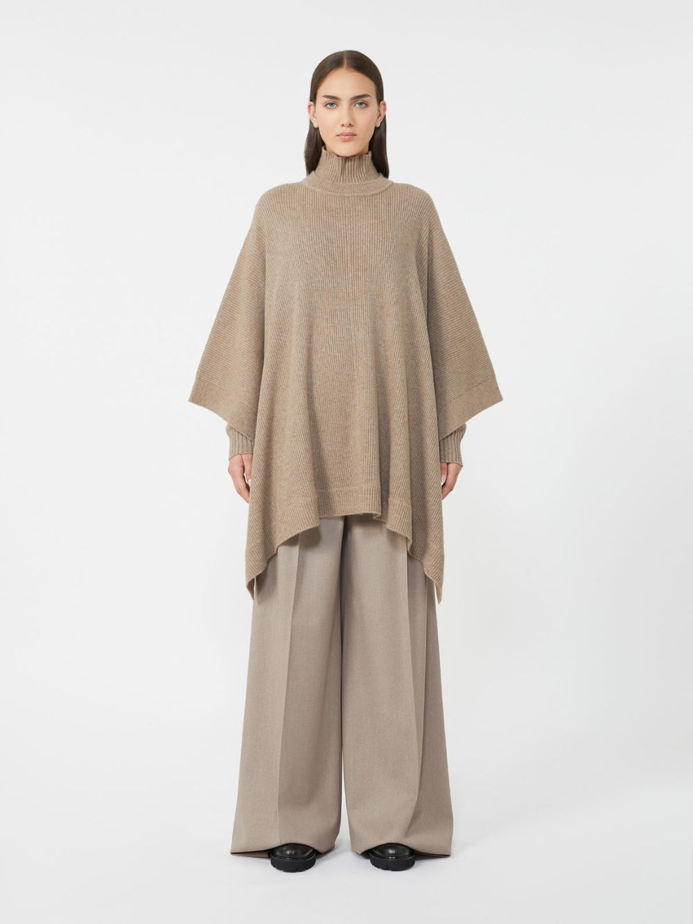 Cashmere cape - Beige