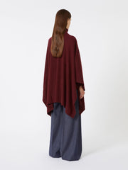 Cashmere cape - Raspberry
