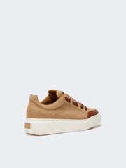 Water-repellent camel sneakers - Camel