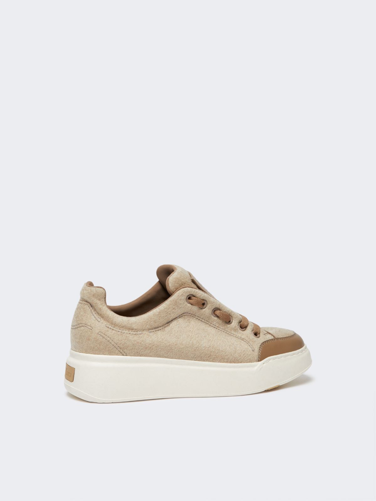 Water-repellent cashmere trainers - Beige