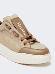 Water-repellent cashmere trainers - Beige