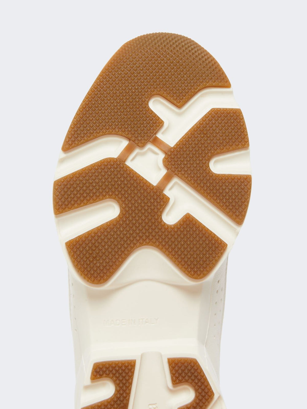 Running shoes in technical fabric and leather - Optical white