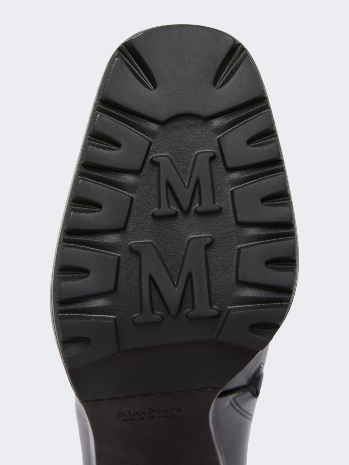 Smooth leather booties - Black