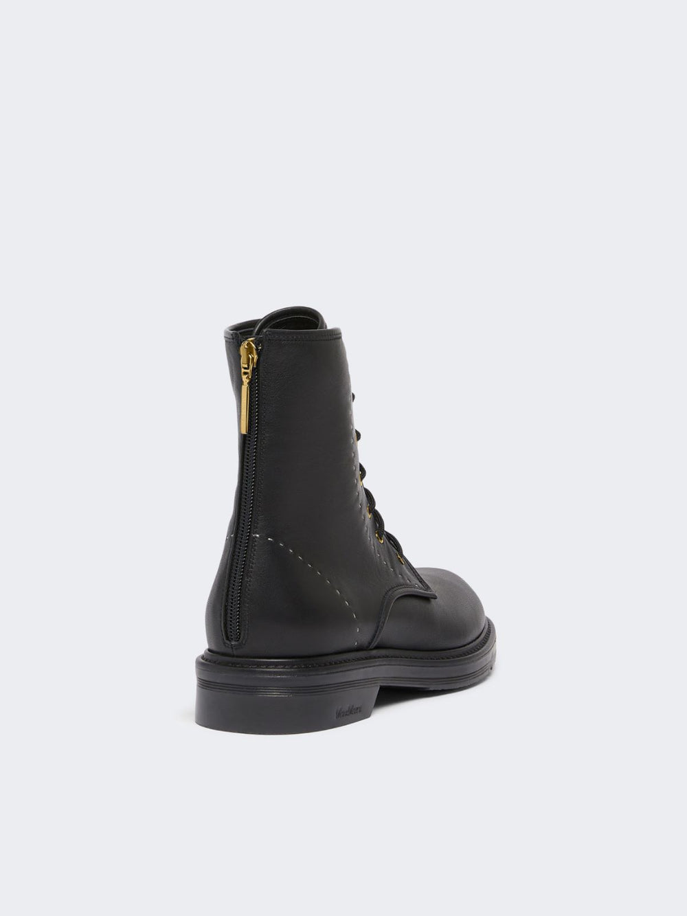 Leather combat boots - Black