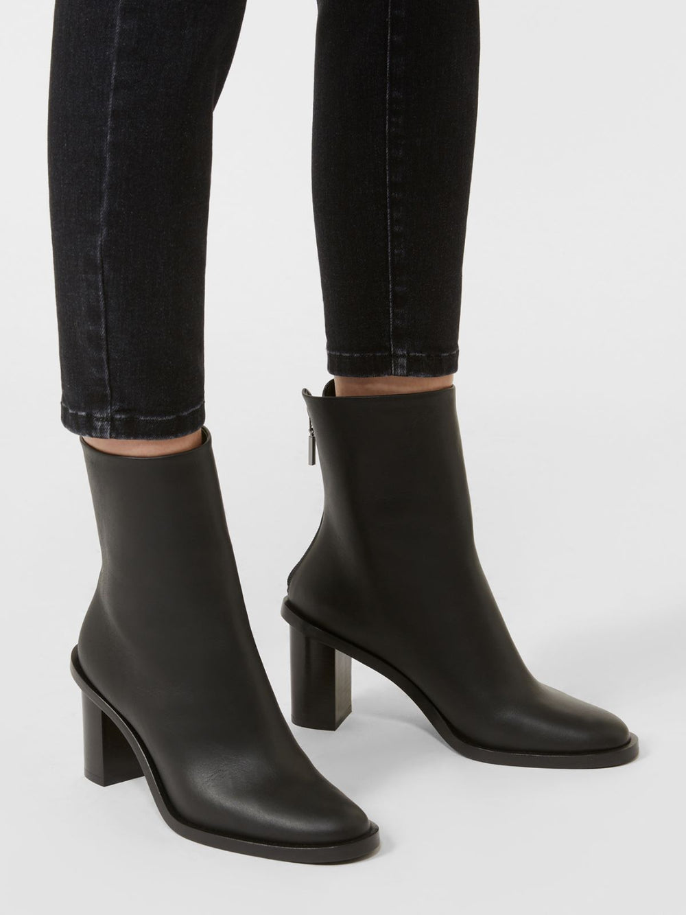 Leather boots - Black