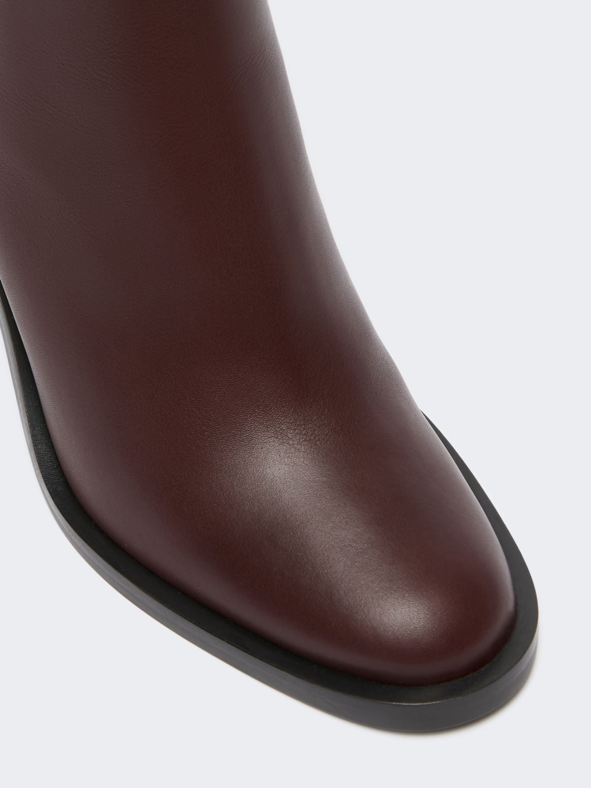 Leather boots - Red purple