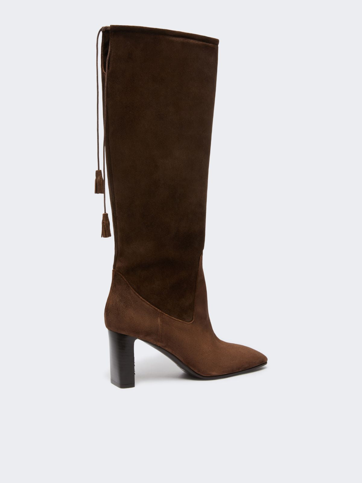 Soft suede boots - Dark brown