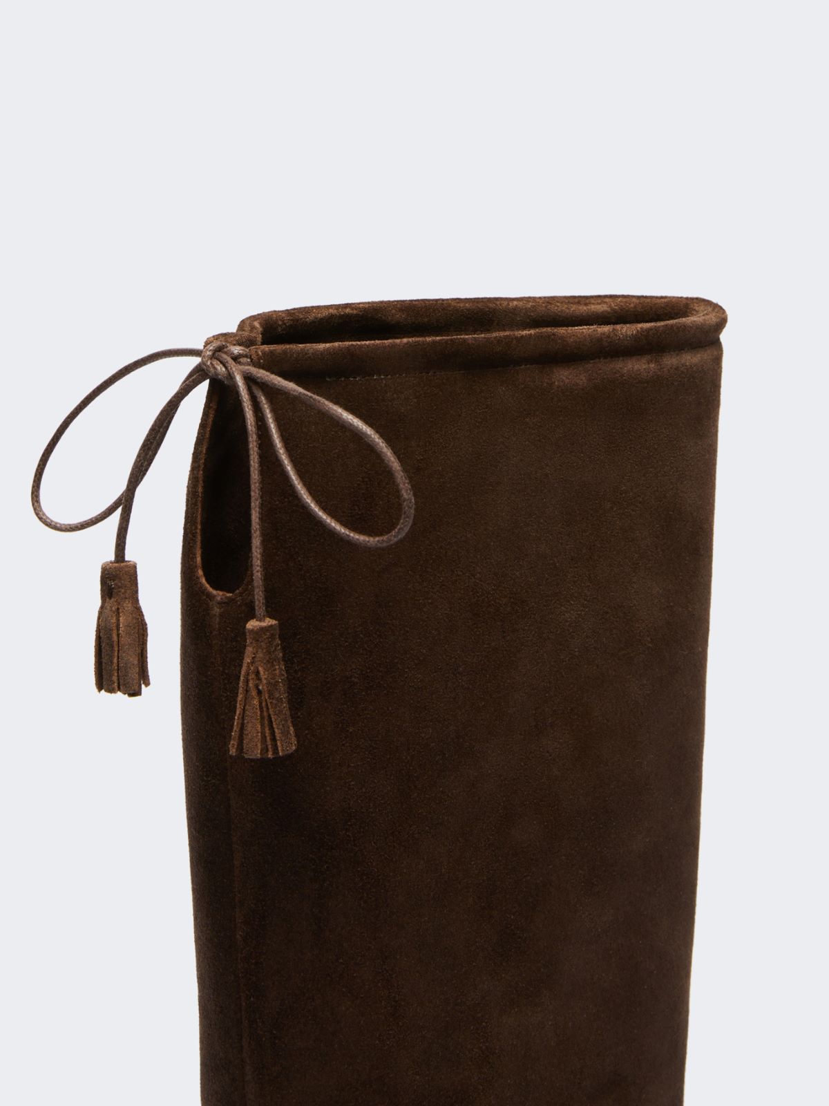 Soft suede boots - Dark brown