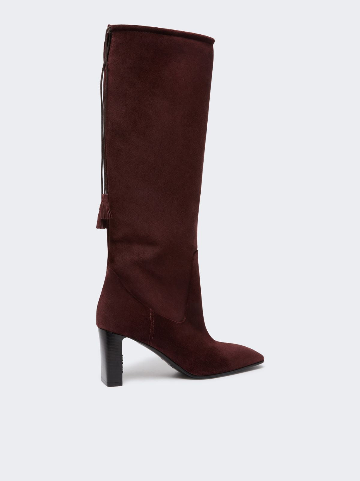 Soft suede boots - Bordeaux