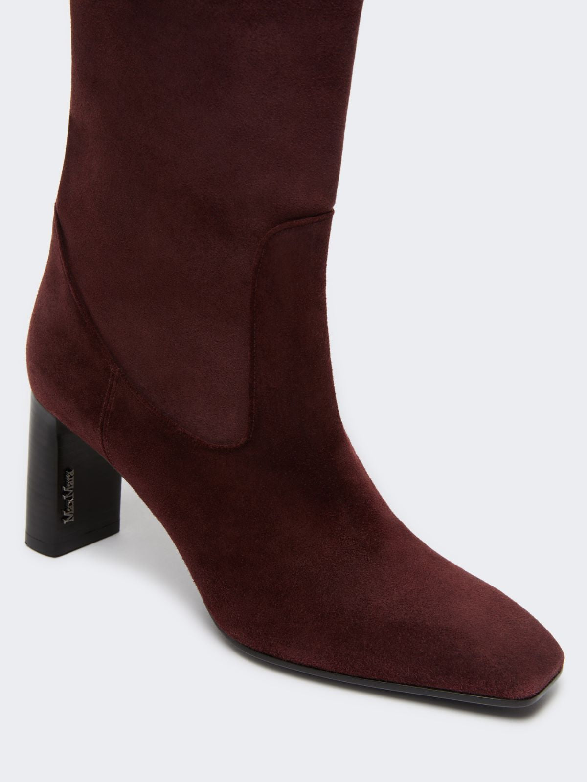 Soft suede boots - Bordeaux