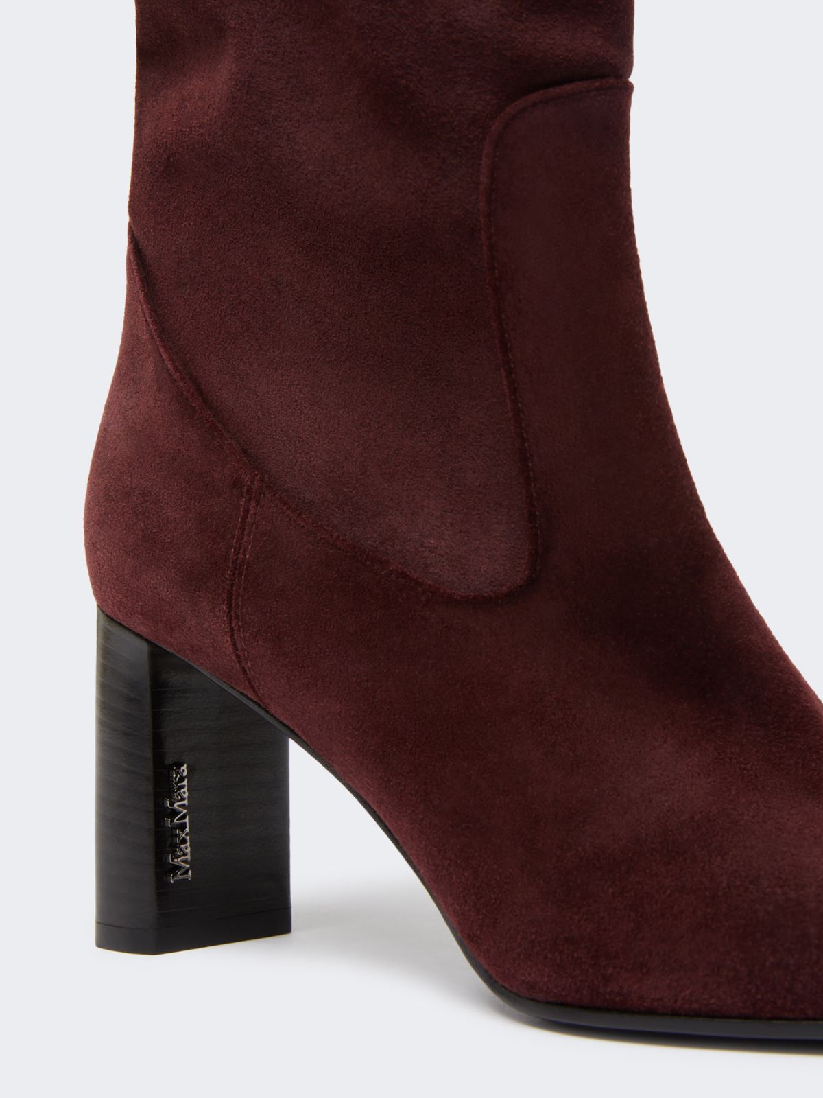 Soft suede boots - Bordeaux