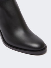 Leather boots - Black