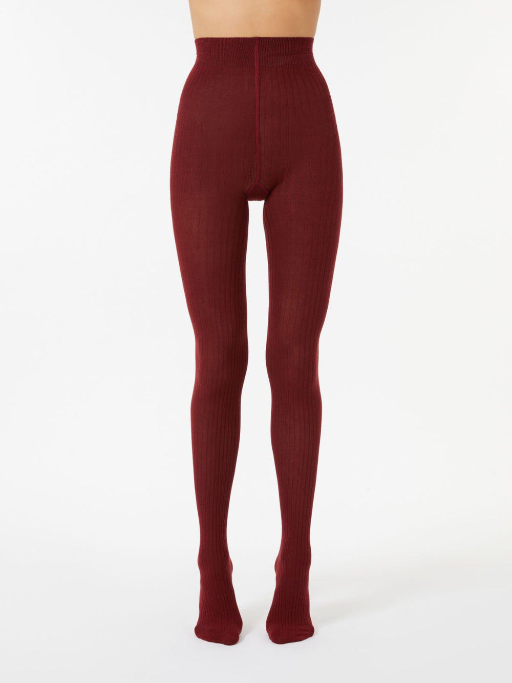 Cotton tights - Bordeaux