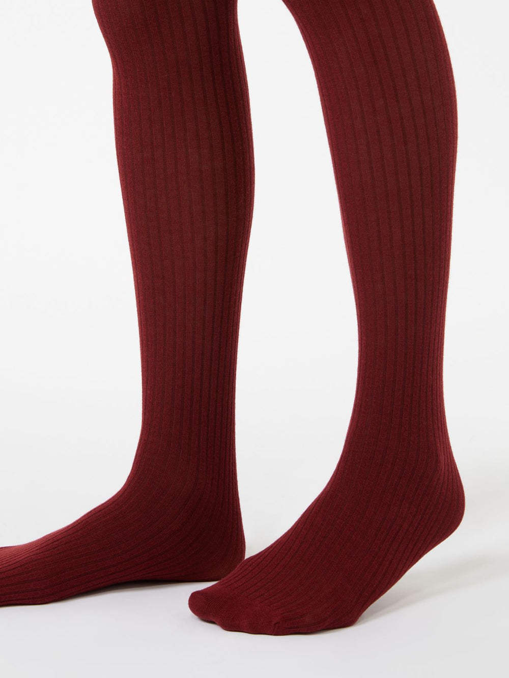 Cotton tights - Bordeaux