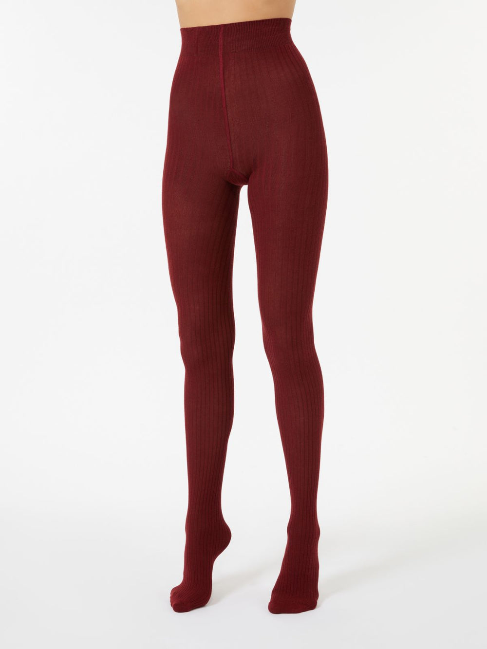 Cotton tights - Bordeaux