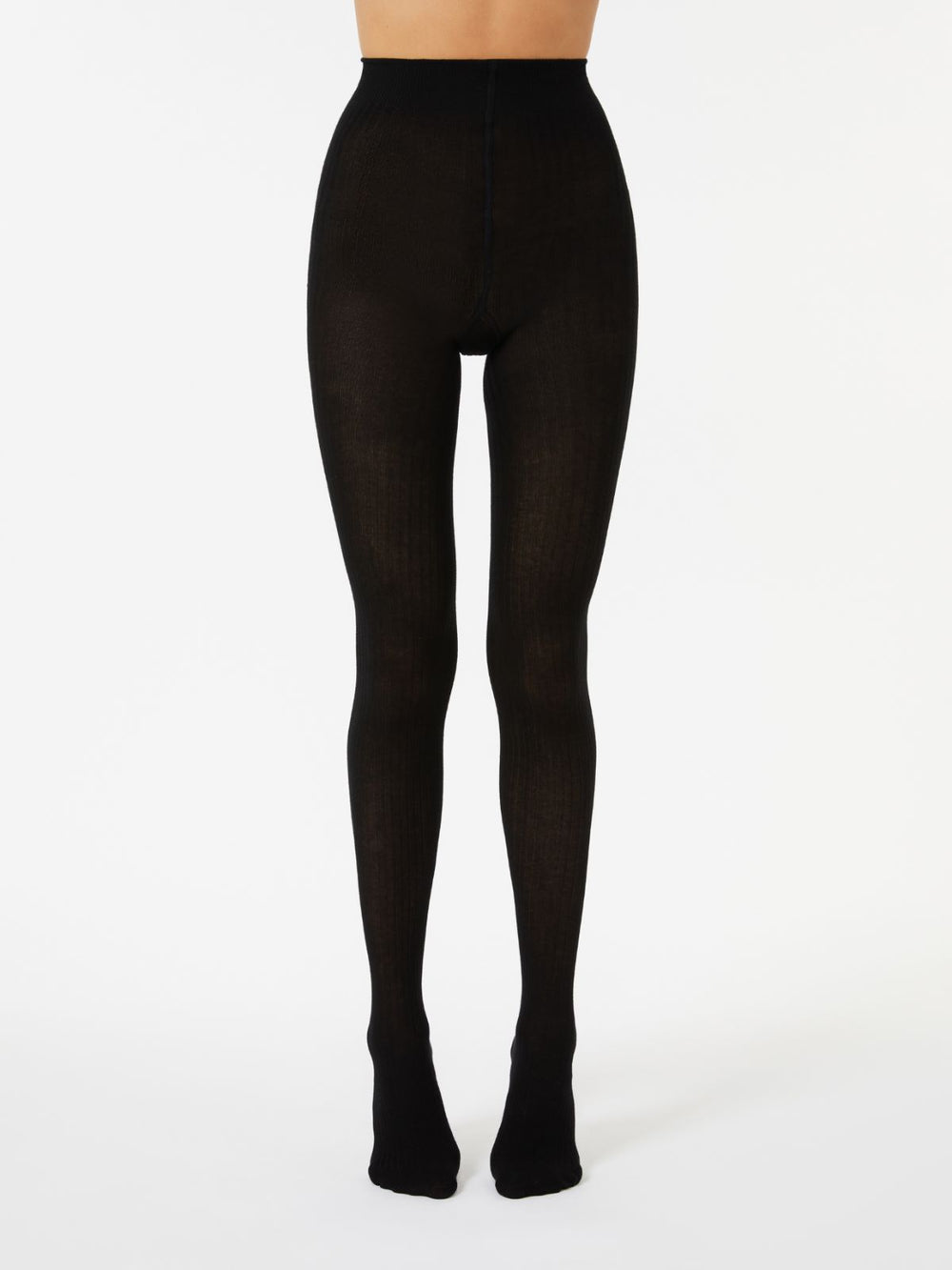 Cotton tights - Black